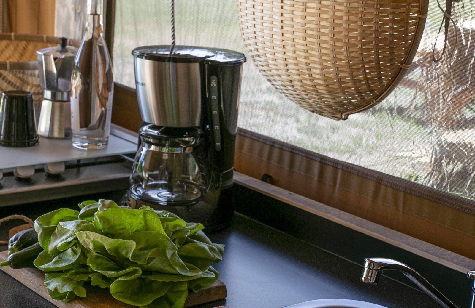 Safaritent keukenblok